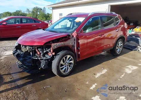 2014 Nissan Rogue Sl из США, поврежденный, VIN 5N1AT2MV3EC759515